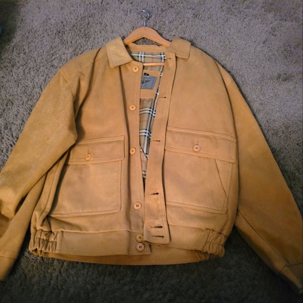 Italian Jackets Large Tan  and Brown